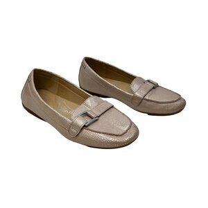 Mootsies Tootsies Womens Blush Pink Slip On Loafers Size 7 Buckle